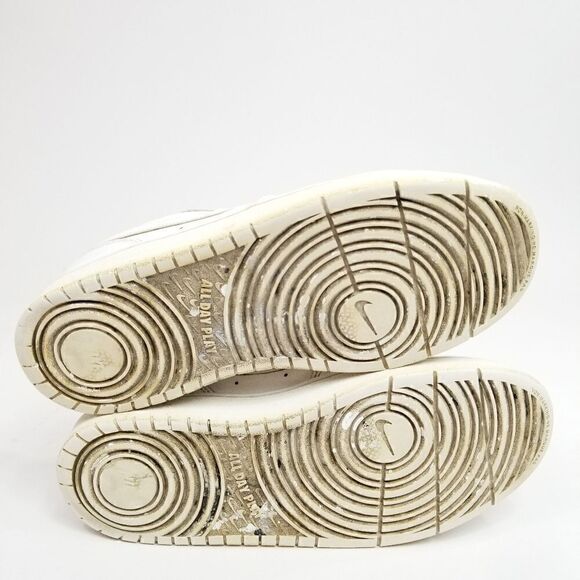 Nike Court Borough Low 2 Triple White Sneakers. Size: 7Y or Women's Size: 8.5 - Picture 9 of 10